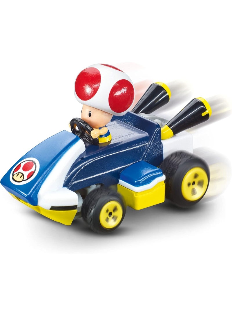 Carrera RC Mario Kart Mini RC Toad, For Children and Adults, Boys & Girls, Unique Original Licence, Instant Driving Fun with Ready to Run, Blue - Image 3